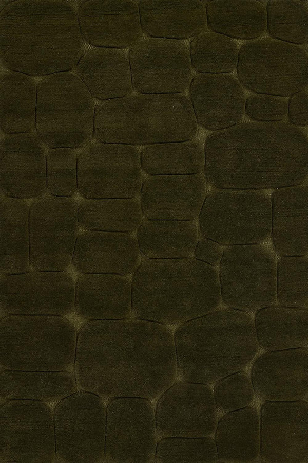 Canyon Hand Tufted Plush Green Wool Area Rug - BlueJay Avenue