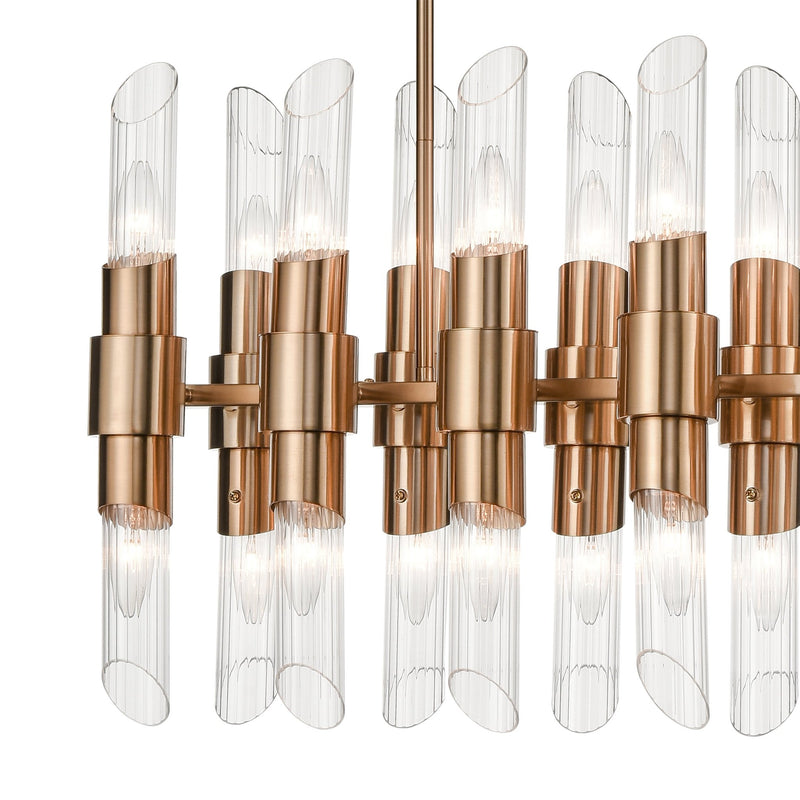 Carisbrooke Gold Linear Chandelier - BlueJay Avenue