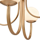 Caroline 26" Wide 4-Light Modern Globe Chandelier – Brushed Gold - BlueJay Avenue