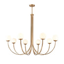 Caroline 54" Wide 8-Light Gold Globe Chandelier - BlueJay Avenue