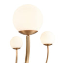Caroline 54" Wide 8-Light Gold Globe Chandelier - BlueJay Avenue