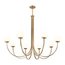 Caroline 54" Wide 8-Light Gold Globe Chandelier - BlueJay Avenue