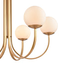 Caroline 6-Light Brushed Gold Globe Chandelier - BlueJay Avenue