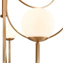 Caroline 9-Light Modern Globe Chandelier – Brushed Gold - BlueJay Avenue