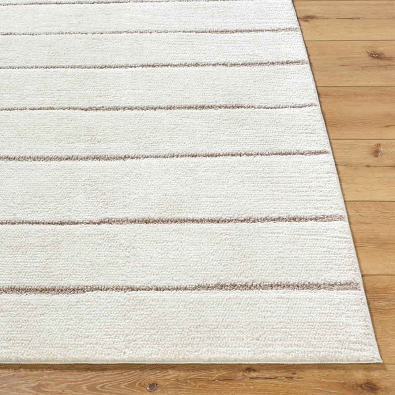 Cascade Cream Machine Woven Modern Area Rug - BlueJay Avenue