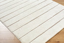 Cascade Cream Machine Woven Modern Area Rug - BlueJay Avenue