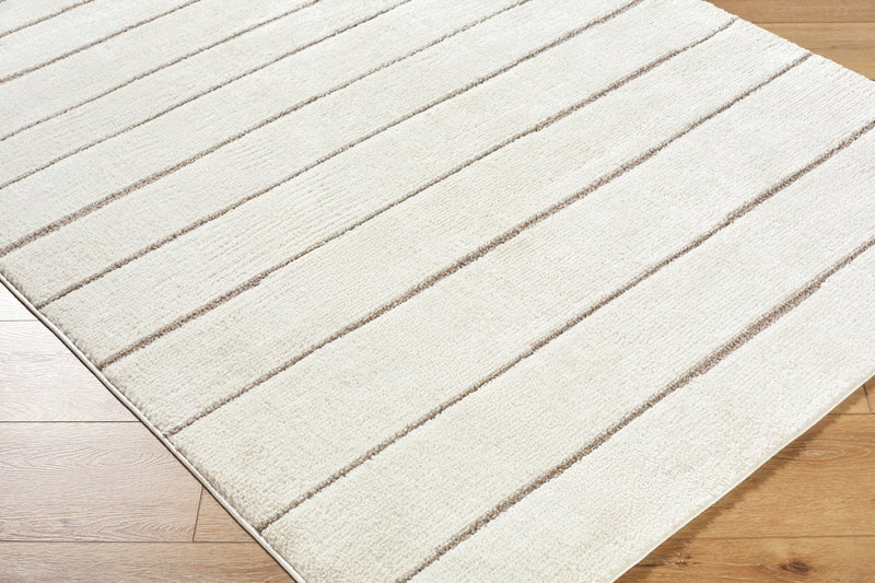 Cascade Cream Machine Woven Modern Area Rug - BlueJay Avenue