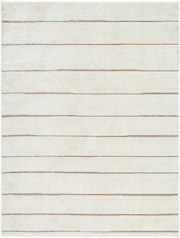 Cascade Cream Machine Woven Modern Area Rug - BlueJay Avenue