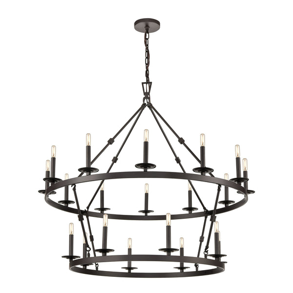 Castle 20 - Light Bronze Tiered Chandelier - BlueJay Avenue