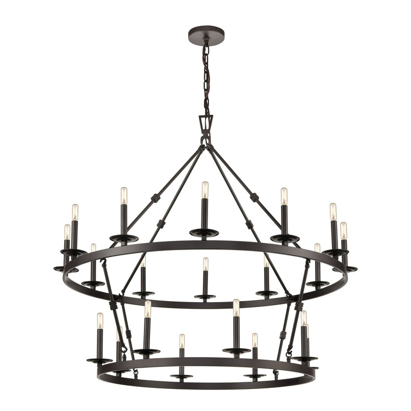 Castle 20 - Light Bronze Tiered Chandelier - BlueJay Avenue