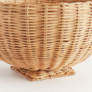Charleston Natural Rattan Footed Bowl - BlueJay Avenue
