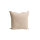 Chevron Woven Leather Pillow, Bone - 20"x20" - BlueJay Avenue