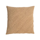 Chevron Woven Leather Throw Pillow, Camel, 20 x 20 in - BlueJay Avenue