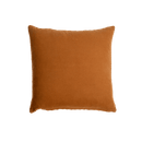 Chevron Woven Suede Leather Pillow, Cognac - 20 x 20 in - BlueJay Avenue