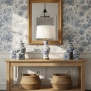 Chow Blue Chinoiserie Porcelain Table Lamp - BlueJay Avenue