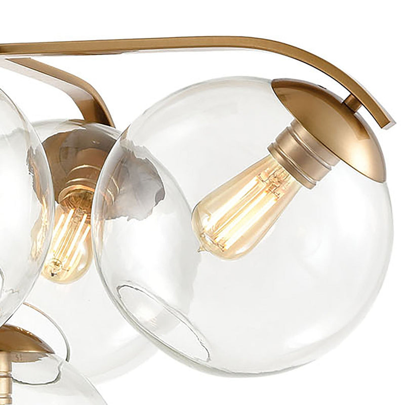 Collective 5 - Light Dimmable Gold Chandelier - BlueJay Avenue