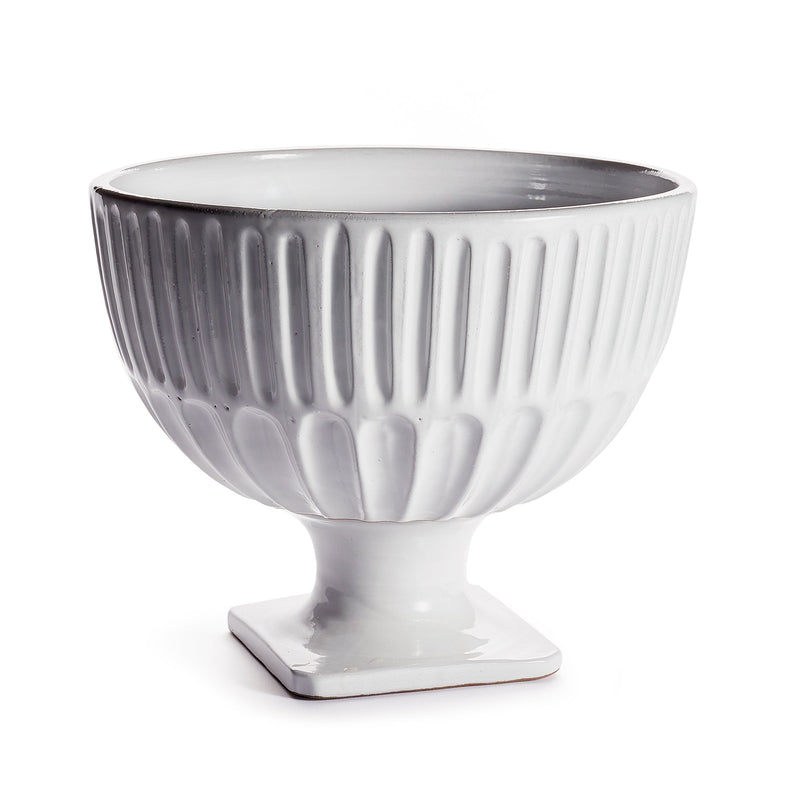 Column Teracotta Decorative Centerpiece Footed Bowl - BlueJay Avenue