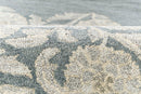 Cotswold Blue Floral Cottage Style Hand Tufted Wool Rug - BlueJay Avenue