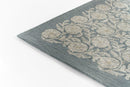 Cotswold Blue Floral Cottage Style Hand Tufted Wool Rug - BlueJay Avenue
