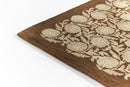 Cotswold Brown Floral Hand Tufted Wool Rug - BlueJay Avenue