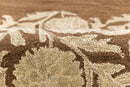 Cotswold Brown Floral Hand Tufted Wool Rug - BlueJay Avenue