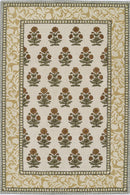 Cotswold Gold Floral Cottage Style Wool Rug - BlueJay Avenue