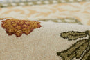 Cotswold Gold Floral Cottage Style Wool Rug - BlueJay Avenue