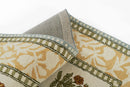 Cotswold Gold Floral Cottage Style Wool Rug - BlueJay Avenue