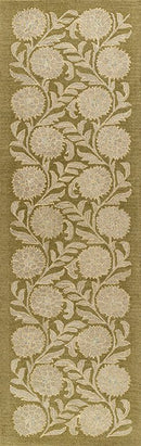 Cotswold Green Cottage Style Wool Rug - BlueJay Avenue