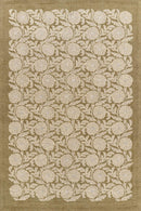 Cotswold Green Cottage Style Wool Rug - BlueJay Avenue