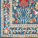 Crafty Medium Pile Blue Traditional Area Rug - BlueJay Avenue