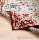 Crafty Medium Pile Red Traditional Area Rug - BlueJay Avenue