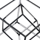 Cube Squared Dimmable Matte Black LED Chandelier - BlueJay Avenue