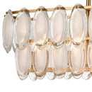 Curiosity 5-Light Gold Linear Glass Chandelier for Kitchen Island - BlueJay Avenue