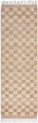 Dama Woven Jute Checkered Rug - BlueJay Avenue