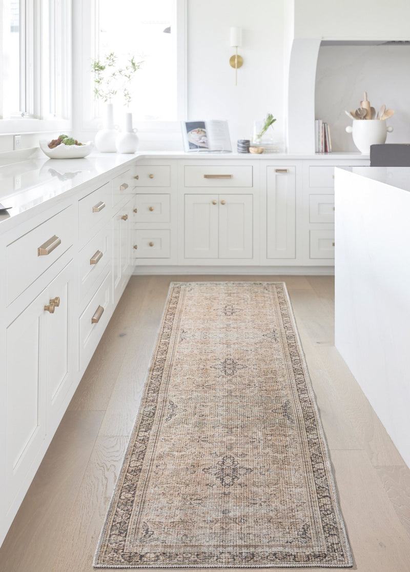 Darling Beige Washable Rug - BlueJay Avenue