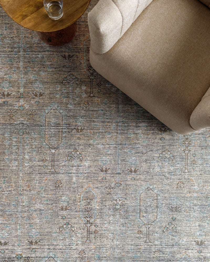 Darling Tan and Black Washable Rug - BlueJay Avenue