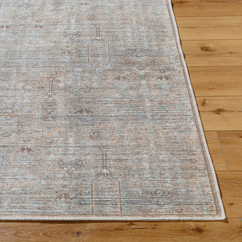 Darling Tan and Black Washable Rug - BlueJay Avenue