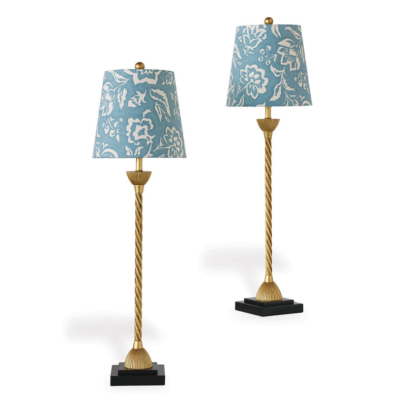 Delfern Gold Buffet Lamps, Set of 2 - BlueJay Avenue