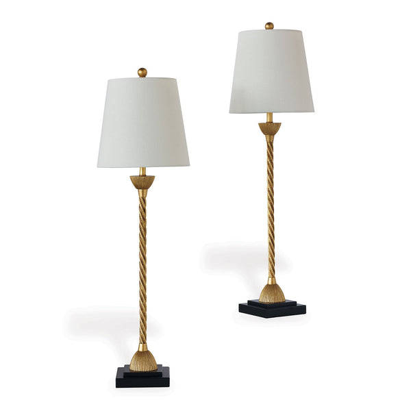 Delfern Gold Buffet Lamps, Set of 2 - BlueJay Avenue