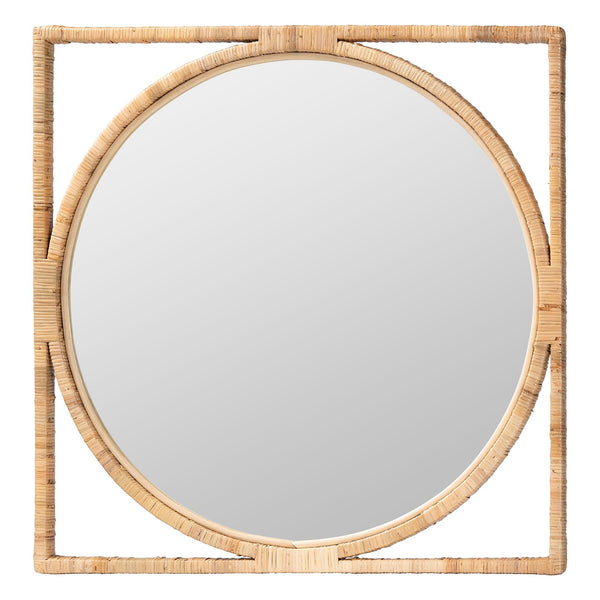 Dulce Rattan Wall Mirror - BlueJay Avenue