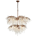 Elia 18-Light Spanish Bronze Tiered Chandelier - BlueJay Avenue