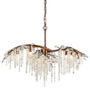 Elia 6-Light Spanish Bronze Branch Crystal Chandelier - BlueJay Avenue