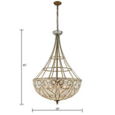 Elizabethan Dimmable Crystal Chandelier Light Fixture - BlueJay Avenue
