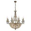 Elizabethan14 - Light Dimmable Crystal Candelabra Chandelier Light Fixture - BlueJay Avenue