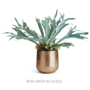 Emberlynn Metal Cachepot Gold Indoor Planter Pot - BlueJay Avenue