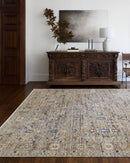 Emma Taupe Traditional Washable Outdoor Rug - BlueJay Avenue