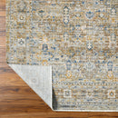 Emma Taupe Traditional Washable Outdoor Rug - BlueJay Avenue