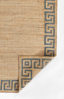 Erin Gates by Momeni Orchard Greek Key Jute Blue Area Rug - BlueJay Avenue