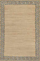 Erin Gates by Momeni Orchard Greek Key Jute Blue Area Rug - BlueJay Avenue